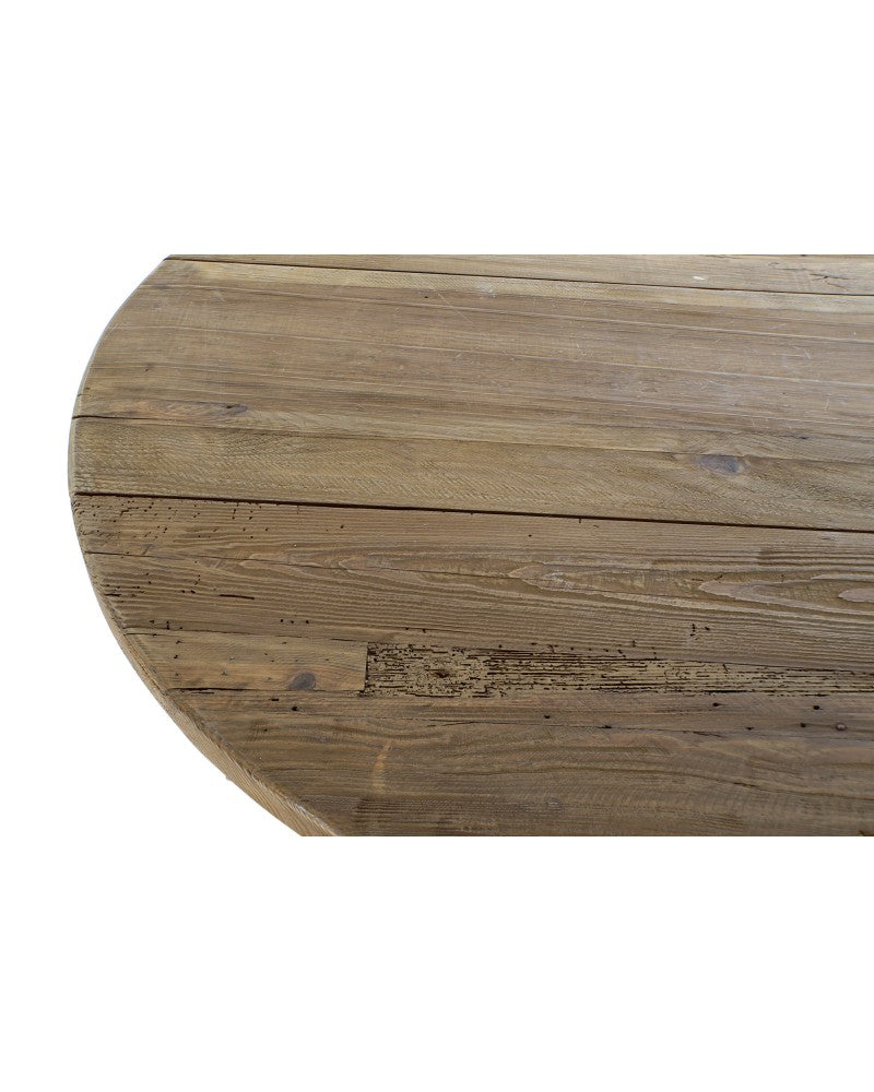 Mesa de Comedor redonda madera reciclada
